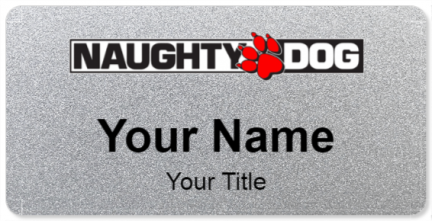 Custom name badges for Naughty Dog