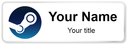 Custom name badges for Steam
