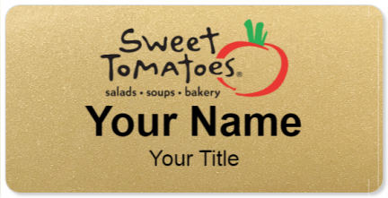 Custom name badges for Sweet Tomatoes