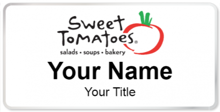 Custom name badges for Sweet Tomatoes