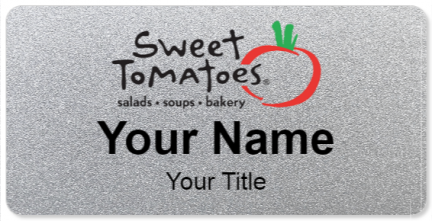 Custom name badges for Sweet Tomatoes