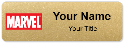 Custom name badges for Marvel