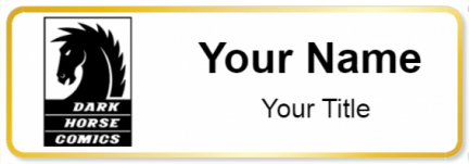 Custom name badges for Dark Horse Comics