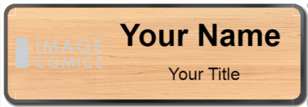 Custom name badges for Image Comics