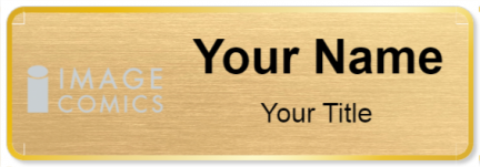 Custom name badges for Image Comics