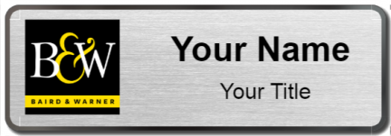 Custom name badges for Baird & Warner