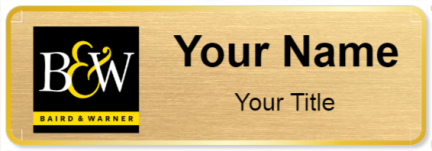 Custom name badges for Baird & Warner