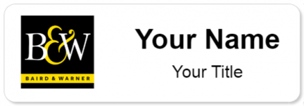 Custom name badges for Baird & Warner