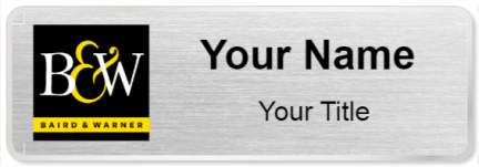 Custom name badges for Baird & Warner