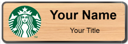 Custom name badges for Starbucks