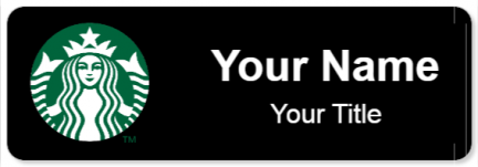 Custom name badges for Starbucks