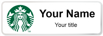 Custom name badges for Starbucks