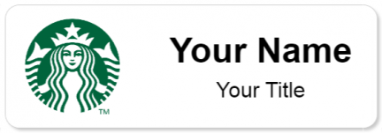 Custom name badges for Starbucks