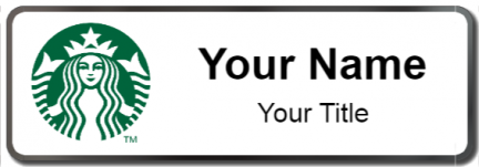 Custom name badges for Starbucks