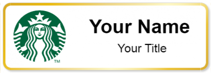 Custom name badges for Starbucks