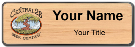 Custom name badges for Central 28 Beer Company