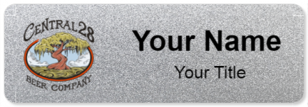 Custom name badges for Central 28 Beer Company