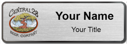 Custom name badges for Central 28 Beer Company