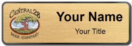 Custom name badges for Central 28 Beer Company