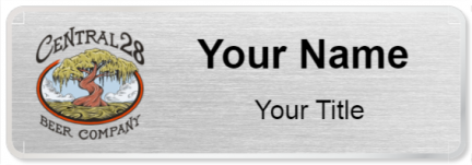 Custom name badges for Central 28 Beer Company