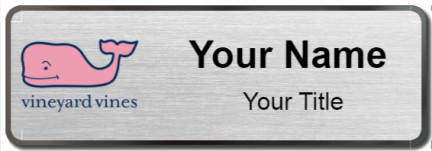 Custom name badges for Vineyard Vine