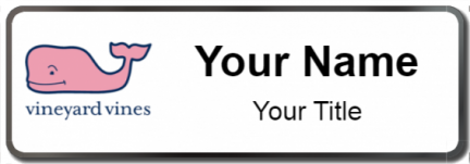 Custom name badges for Vineyard Vine