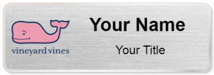 Custom name badges for Vineyard Vine