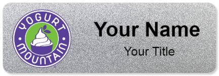 Custom name badges for Yogurt Mountain