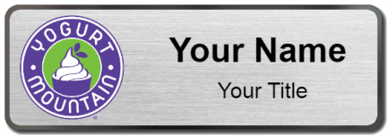 Custom name badges for Yogurt Mountain