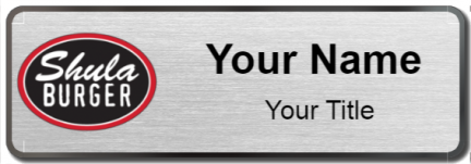 Custom name badges for Shula Burger