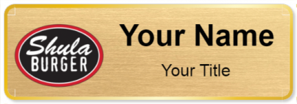 Custom name badges for Shula Burger
