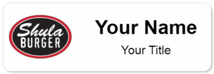 Custom name badges for Shula Burger