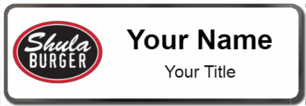 Custom name badges for Shula Burger