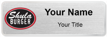 Custom name badges for Shula Burger