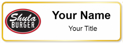 Custom name badges for Shula Burger