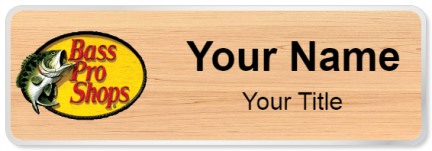 Custom name badges for Bass Pro shops