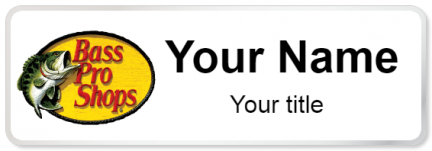 Custom name badges for Bass Pro shops