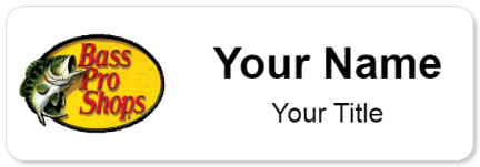 Custom name badges for Bass Pro shops