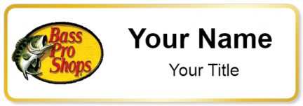 Custom name badges for Bass Pro shops