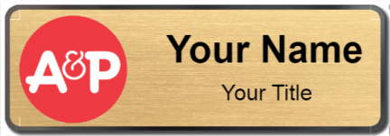 Custom name badges for A & P