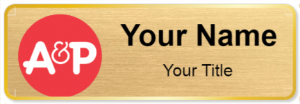 Custom name badges for A & P