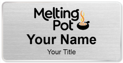 Custom name badges for Melting Pot