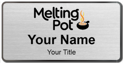 Custom name badges for Melting Pot