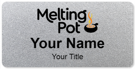 Custom name badges for Melting Pot