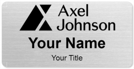 Custom name badges for Axel Johnson