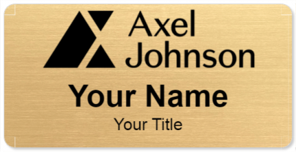 Custom name badges for Axel Johnson