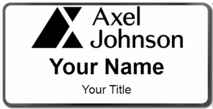 Custom name badges for Axel Johnson