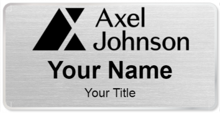 Custom name badges for Axel Johnson