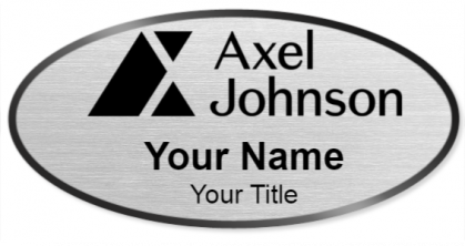 Custom name badges for Axel Johnson
