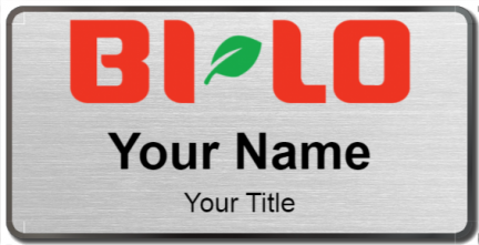 Custom name badges for Bi Lo